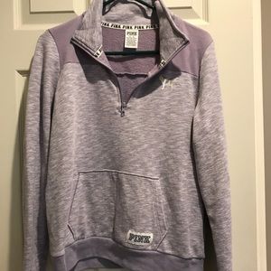 PINK quarter zip pullover